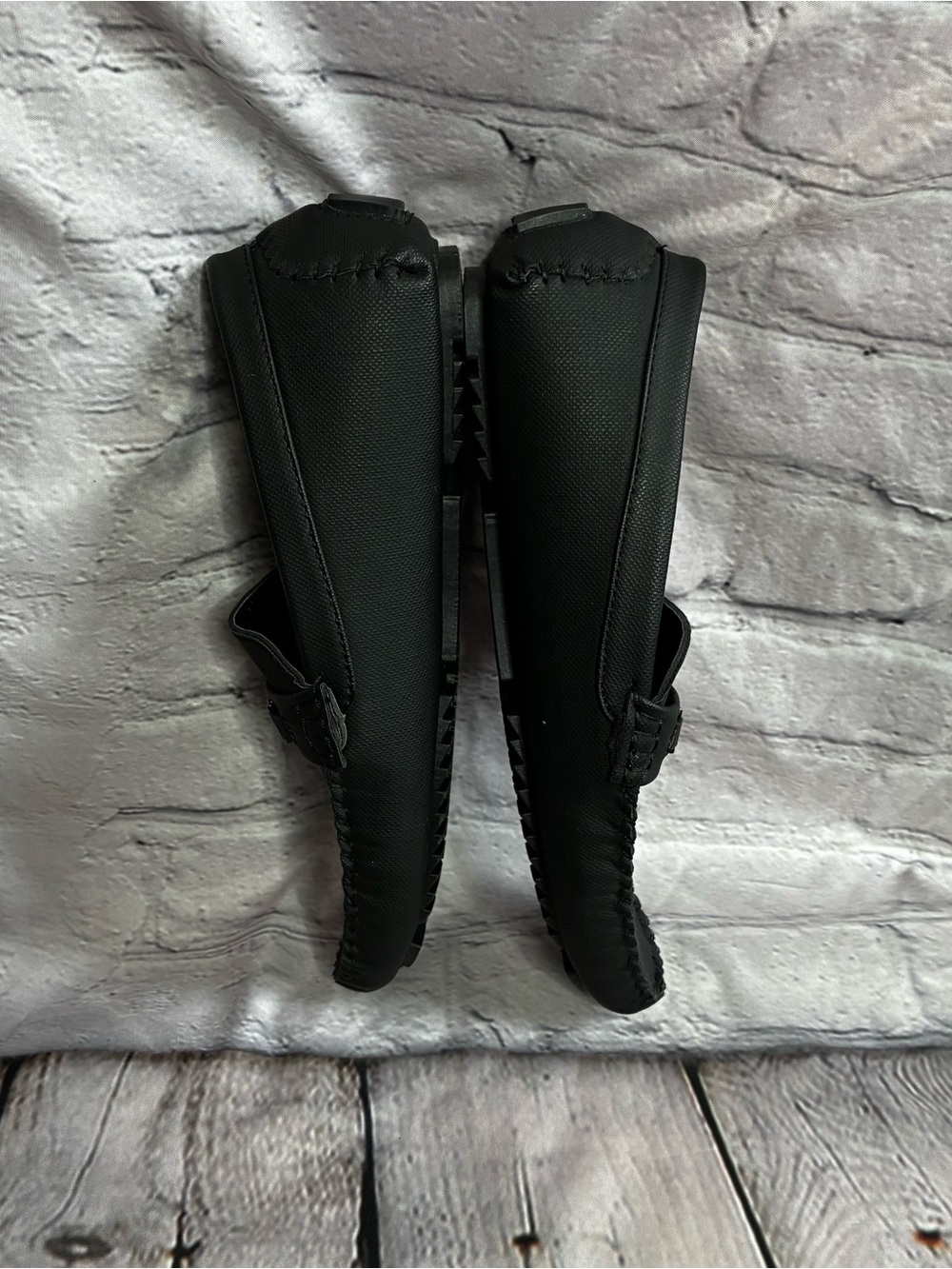 Tahari Jester Men’s Black Faux Leather Driving Moc Loafer Slip-On Shoe Sz 8 GUC - Picture 8 of 10